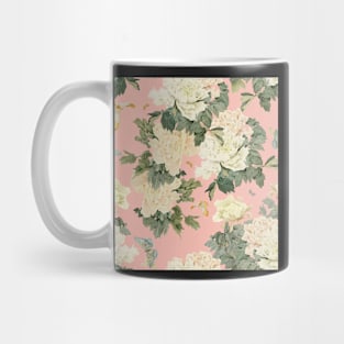 Watercolor peony flower Mug